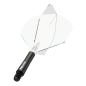 Preview: Nitro Flite - Black Shaft Clear Flights No2 short
