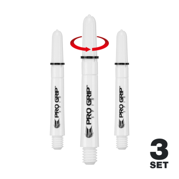 Target Pro Grip Spin Shafts - 3 Sets - Weiß Intermediate 41mm