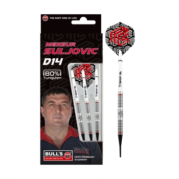 BULL'S Mensur Suljovic D14, Softdart, 18g