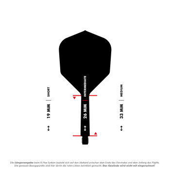 Target K-Flex No2 Standard Flight-System - Clear Intermediate 26mm