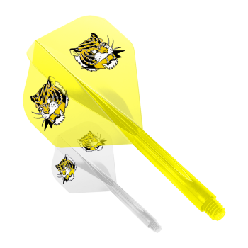 Condor AXE Inazuma Tiger Mix Flight-System Yellow Clear Standard Short 21,5mm