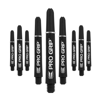 Target Pro Grip Shafts - 3 Sets - Schwarz Short plus 37,5mm