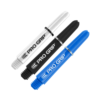 Target Pro Grip Shafts - 3 Sets - Schwarz Weiß Blau Medium 48mm