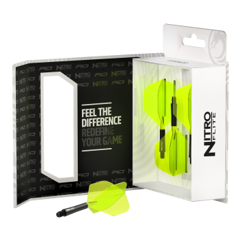 Nitro Flite - Black Shaft Yellow Flights No2