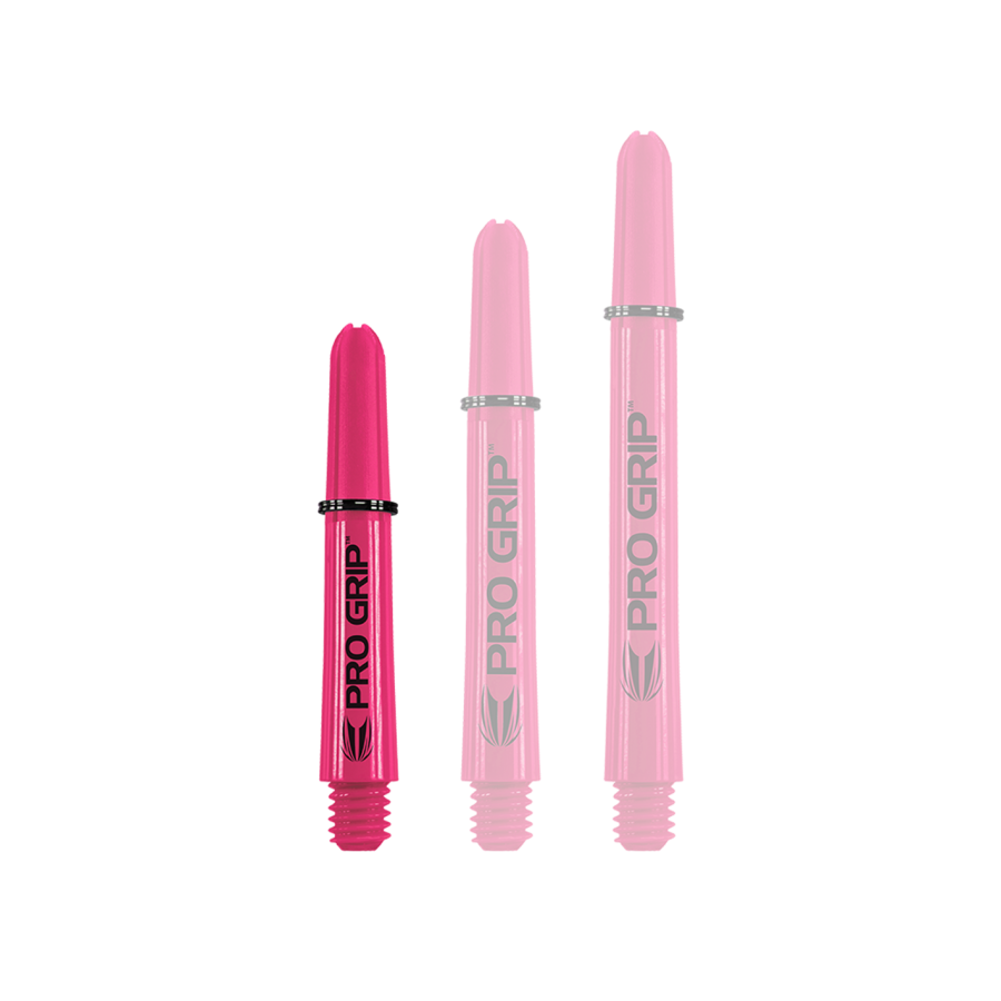 Target Pro Grip Shafts - 3 Sets - Pink Short  34mm