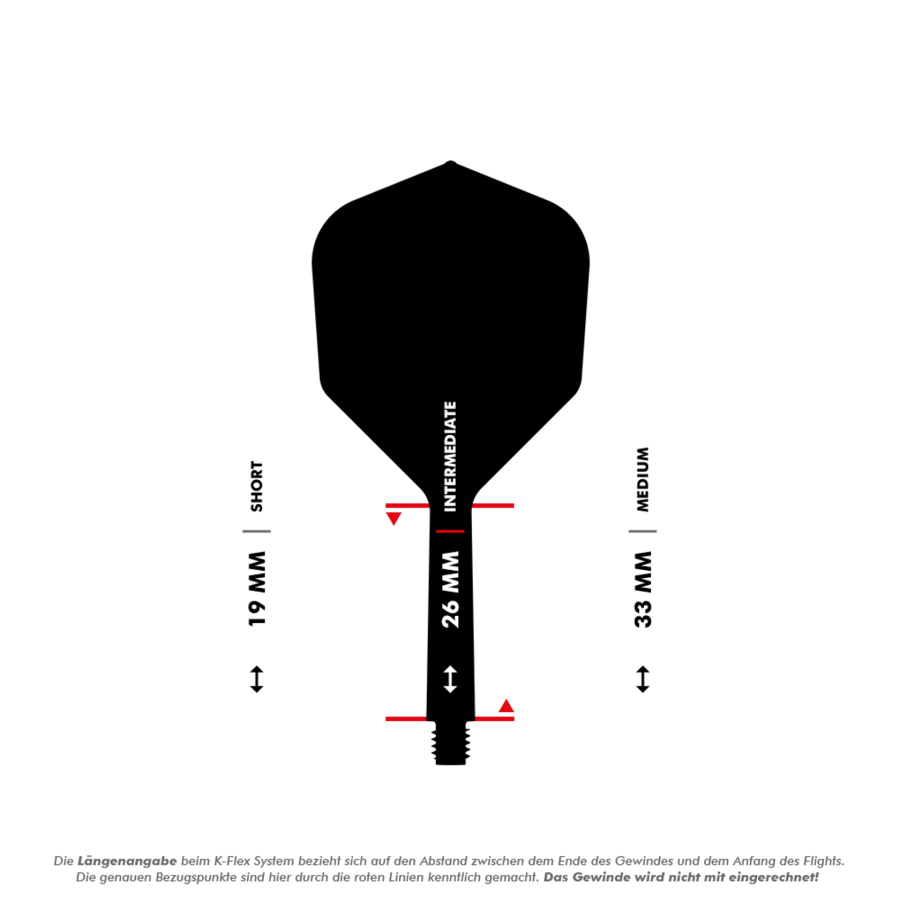 Target K-Flex No2 Standard Flight-System - Clear Intermediate 26mm