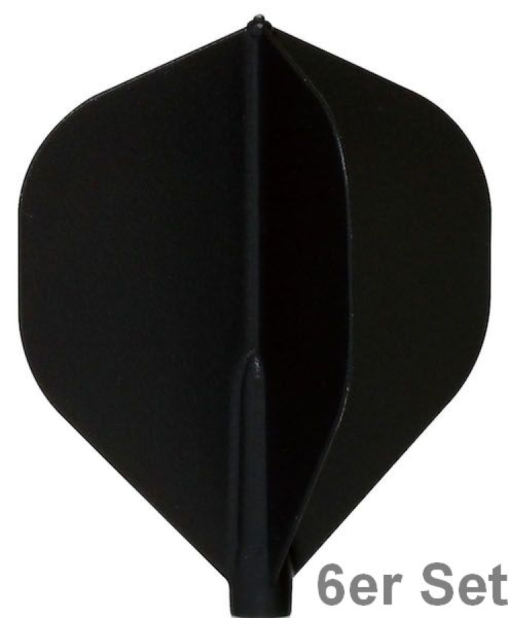 Cosmo Fit Flights Standard D-Black 6er Set