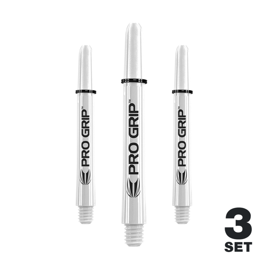 Target Pro Grip Shafts - 3 Sets - Weiß Short plus 37,5mm