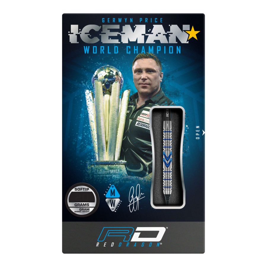 Gerwyn Price Iceman Midnight Edition Softdarts - 20g