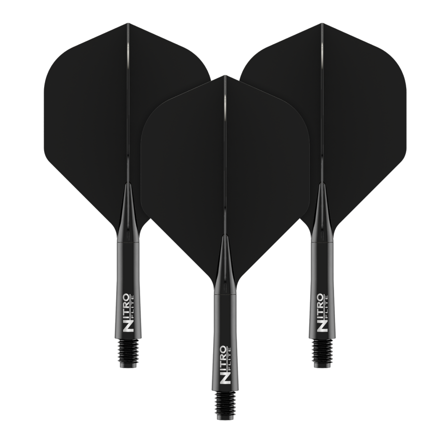 Nitro Flite - Black Shaft Black Flights No2 Intermediate