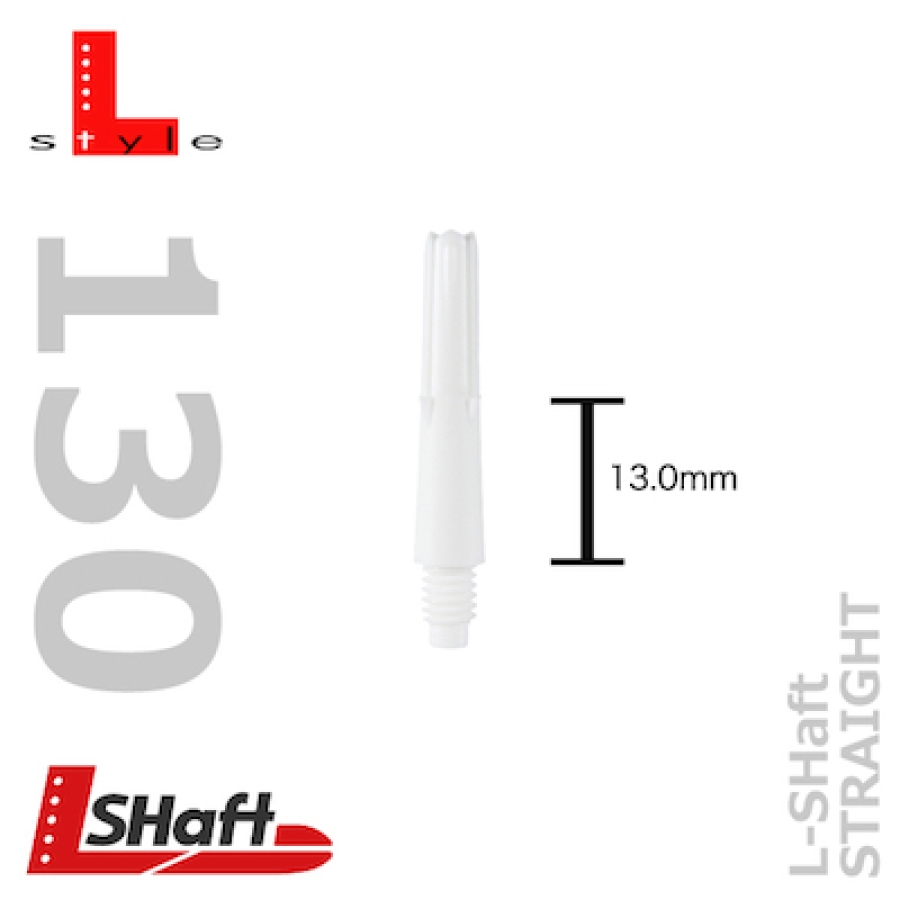 L-shaft Locked Straight White 130