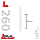 L-Style L-shaft Locked Straight White 260