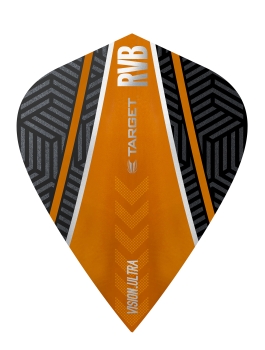RVB Vision Ultra Flights Black/Orange - Curve - Kite